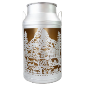 Bild von Laterne Milchkanne