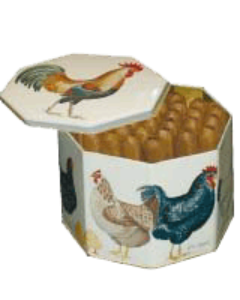 Bild von 36 Cubana leicht gepresst in schöner "Güggeldose".