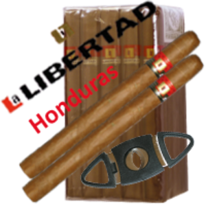 Bild von 20 La Libertad Corona aus Honduras in einfacher Verpackung mit Cutter
