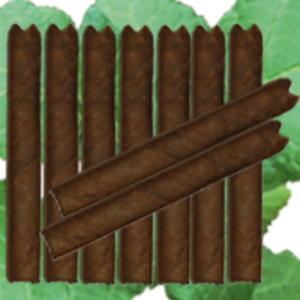 Bild von 80 die neue Huusmarke Nr. 4 DUNKEL, leicht gepresstes Brasil-Cigärli.  gepresst